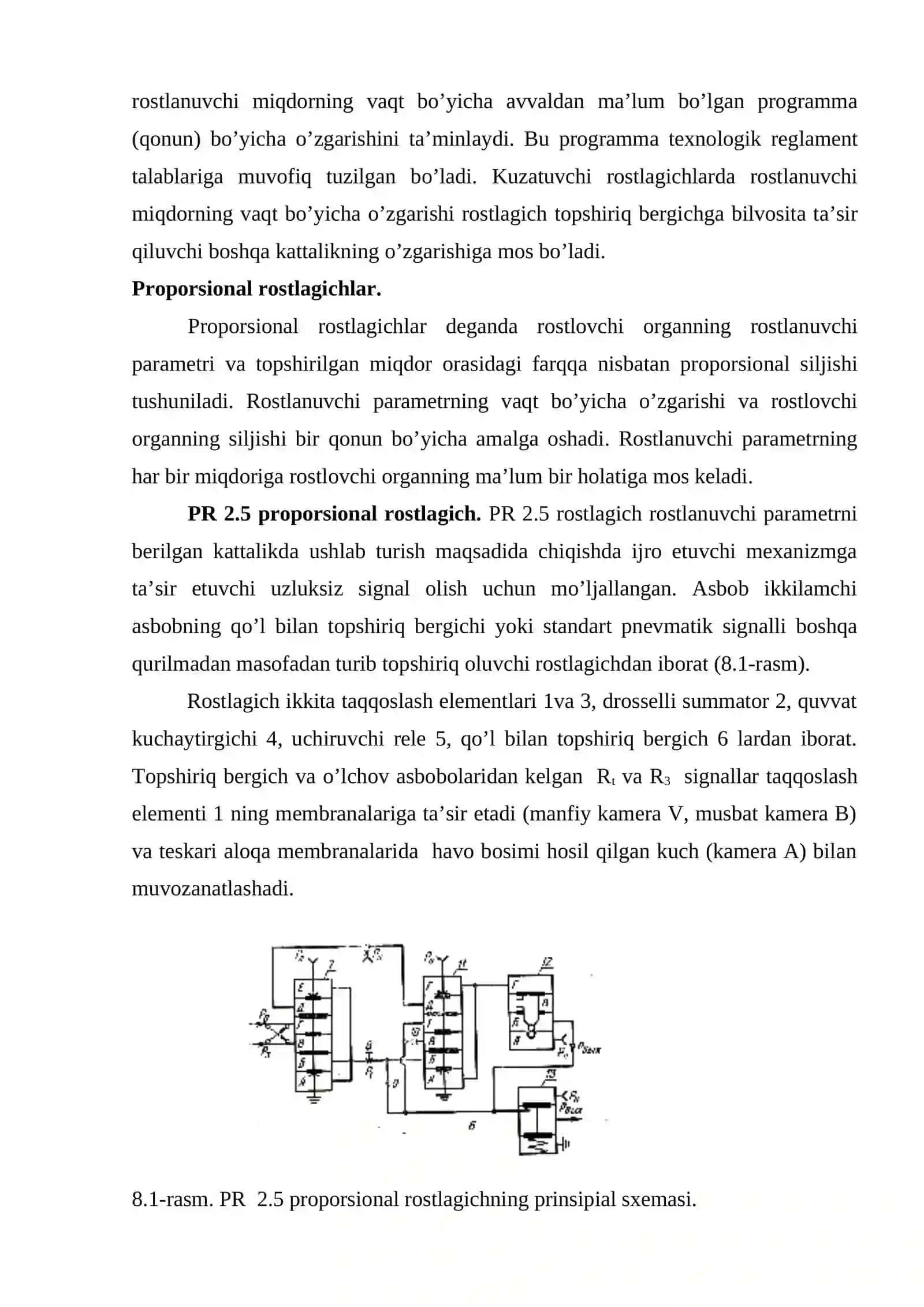 mustaqil ish Rostlagichlarning sozlash jarayonida yuzaga keladigan xatoliklarni bartaraf etish 3