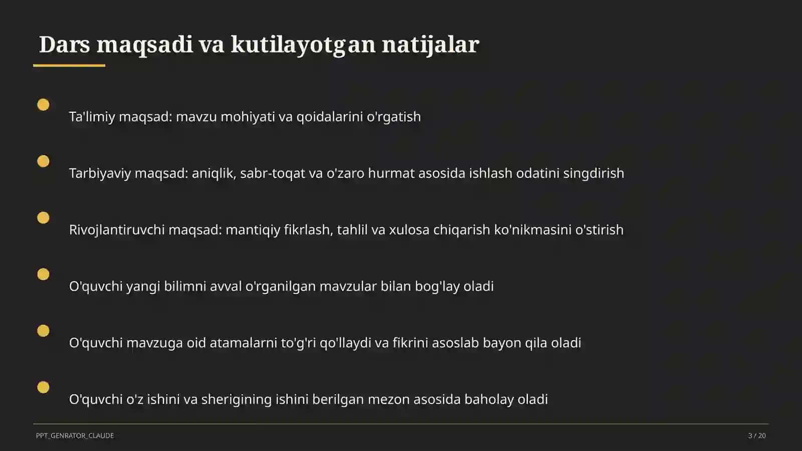 Tabiatni muhofaza qilish va barqaror rivojlanish (11-sinf) 3