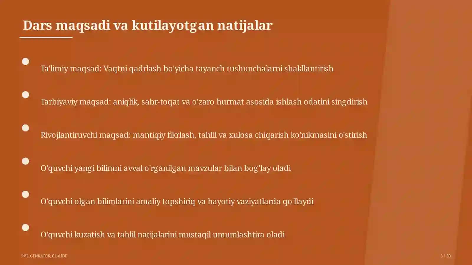 Vaqtni qadrlash (4-sinf) 3