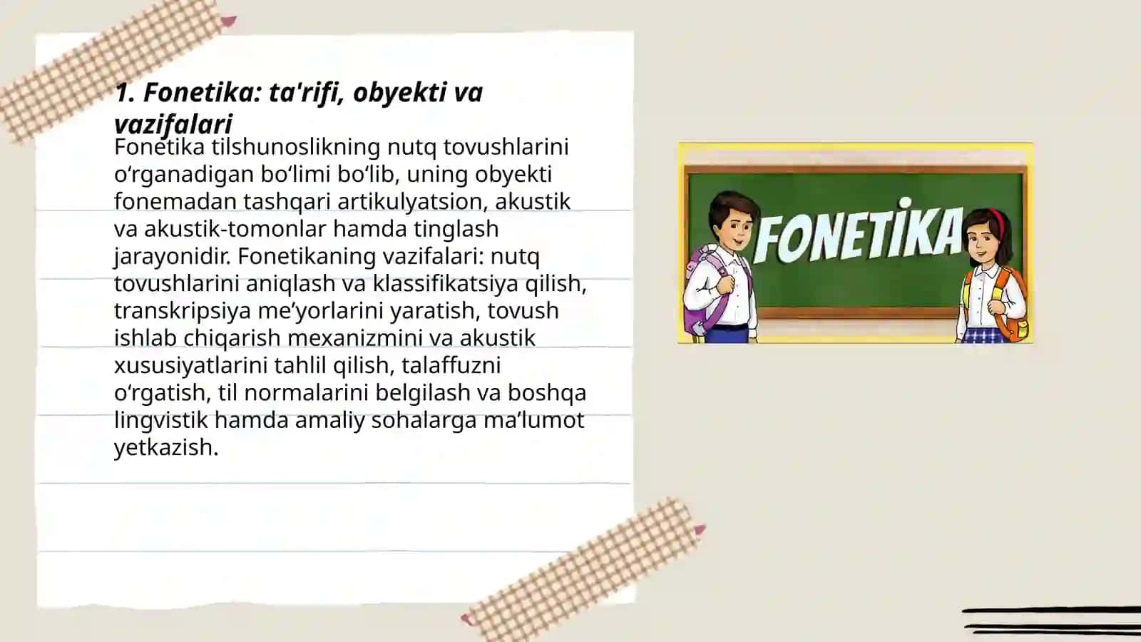 Fonetika Tilshunoslik 3