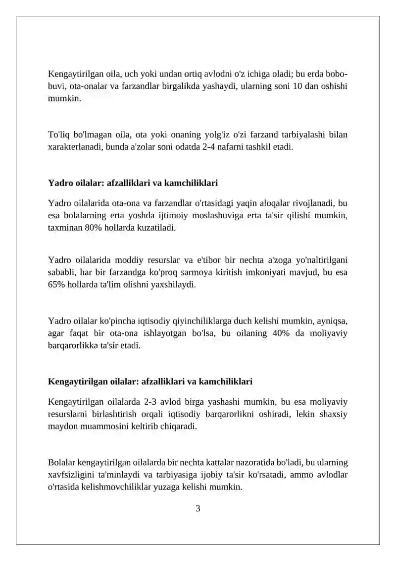 Oilalarning tuzilmasi va hayot sifatiga koʻra klassifikatsiyasi 3