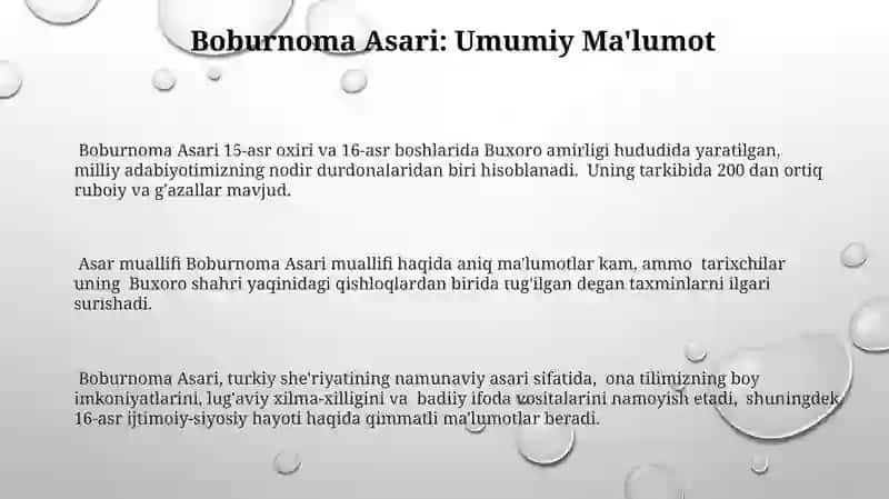 Boburnoma asari 3