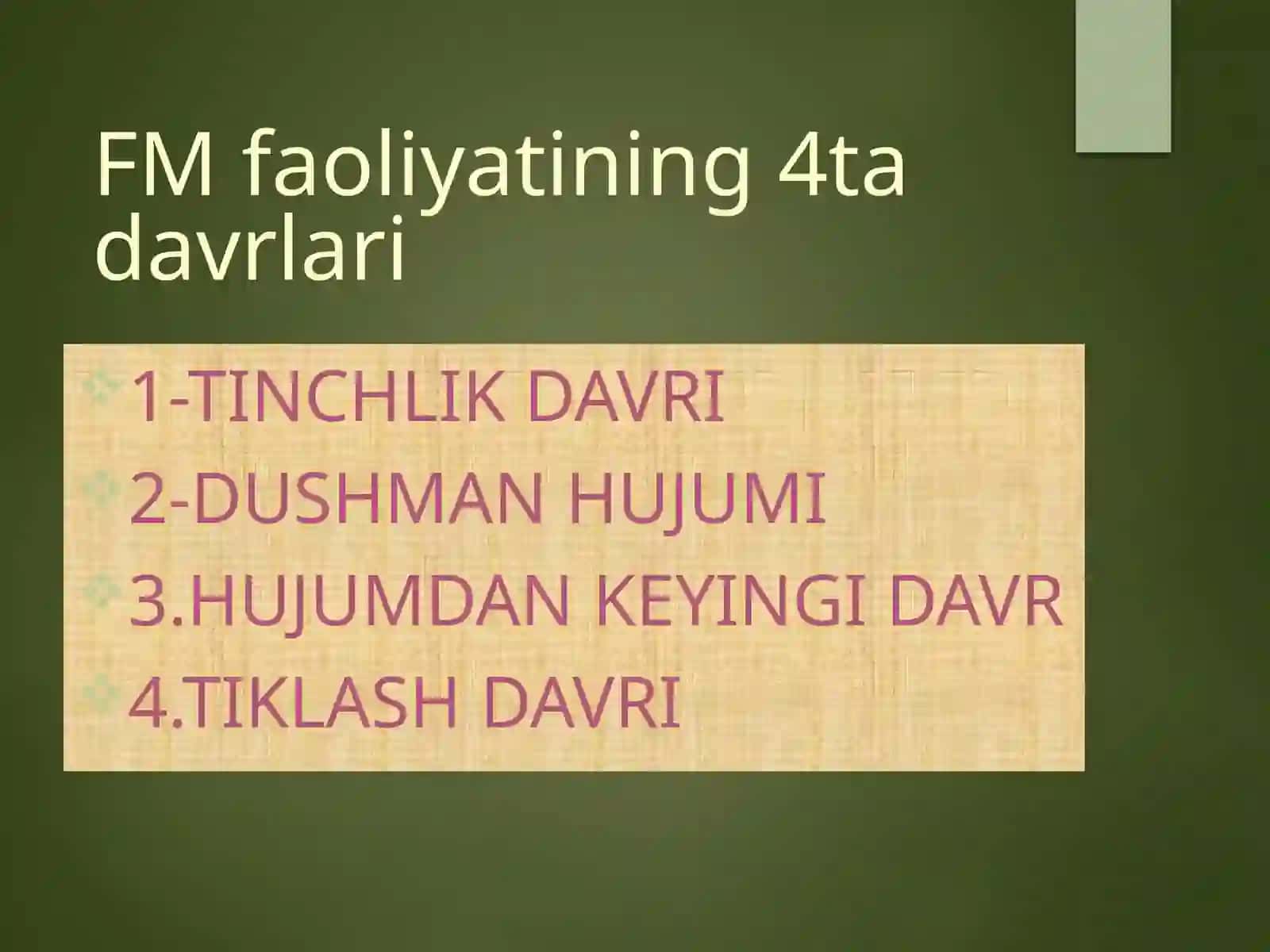 HAYOT FAOLIYATI XAVFSIZLIGINI TA’MINLASH ASOSLARI 3