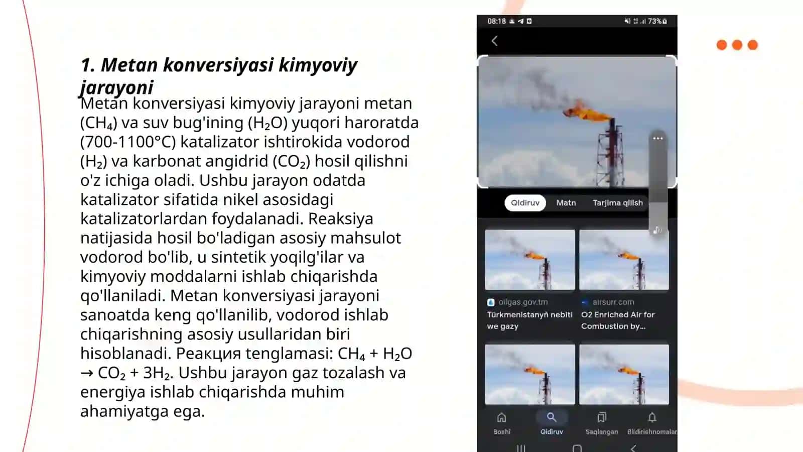 Metan konversiyasi 3