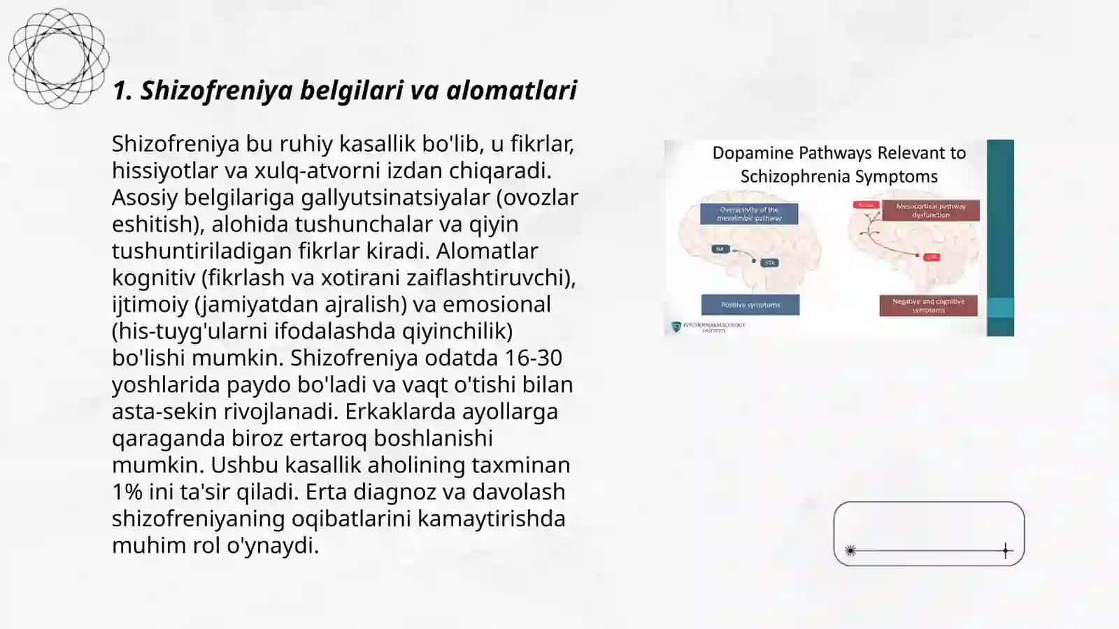 Shizofreniya va Maniakal psixoz hamshiralik ishi 3