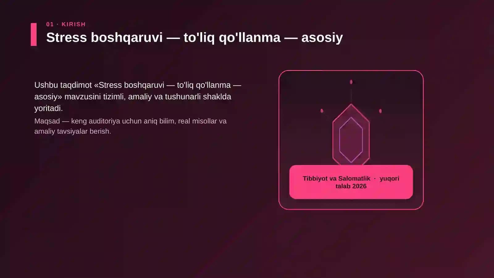 Stress boshqaruvi — to'liq qo'llanma — asosiy 3