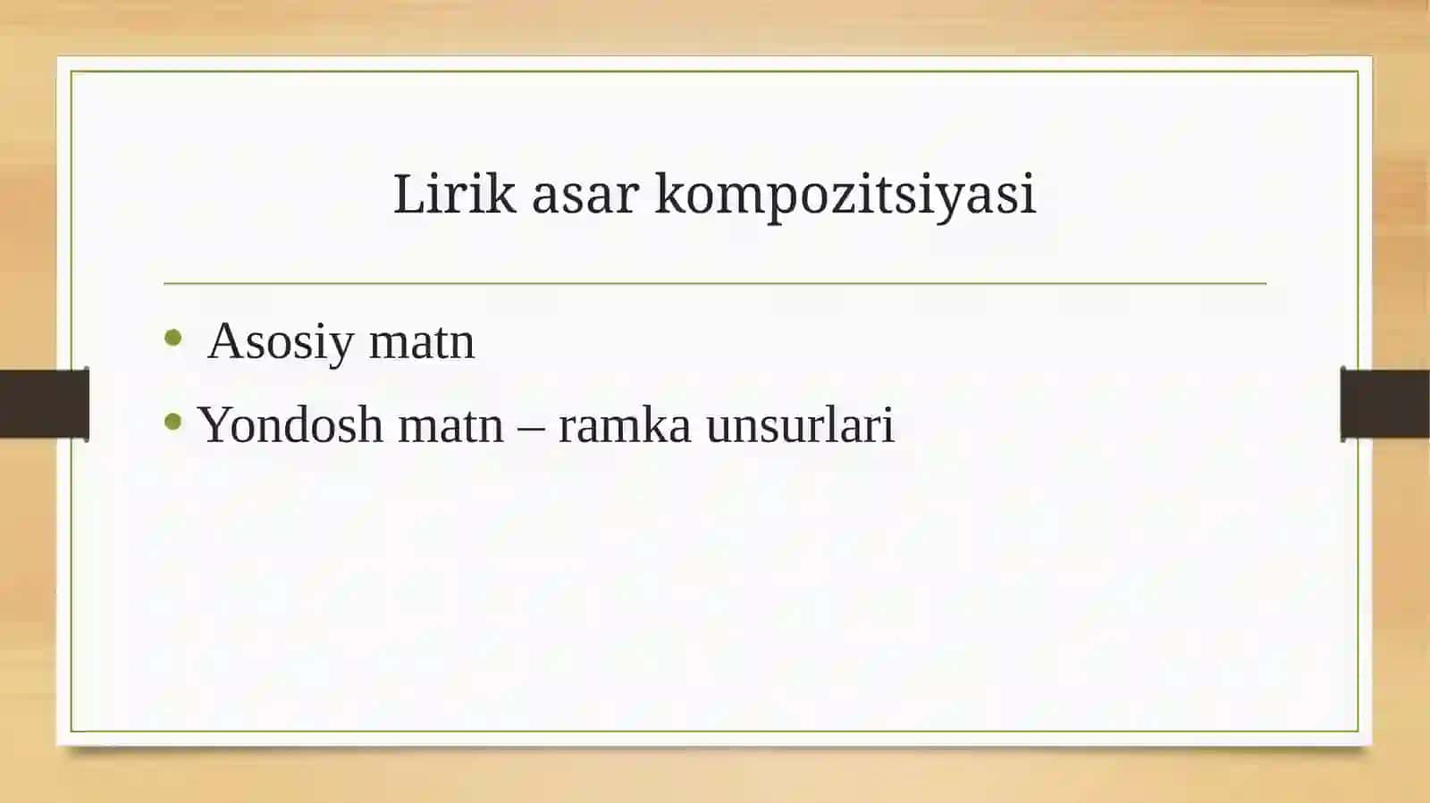 Lirik asar kompozitsiyasi 3