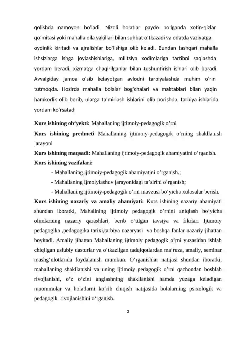 Mahallaning ijtimoiy-pedagogik o’rni 3