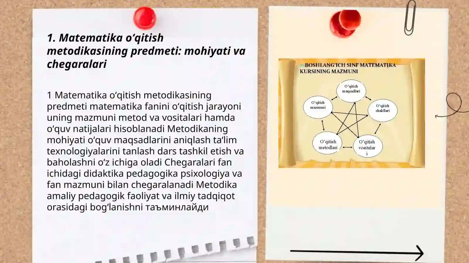 Matematika oʻqitish metodikasining predmeti mazmuni maqsadi va vazifalari 3