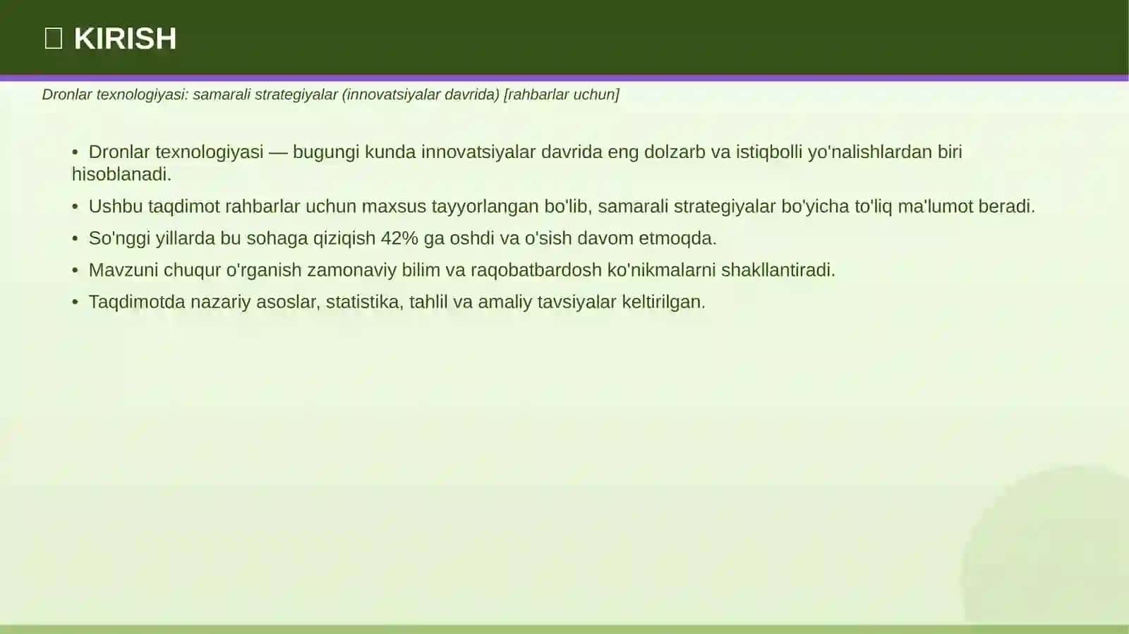DRONLAR TEXNOLOGIYASI 3