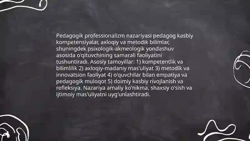 Pedagogikning professionalizmi va psixologik - akmeologik kompetentligi 3