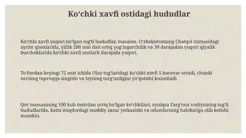Tog' ko'chkilari va ular haqida maʼlumot 3