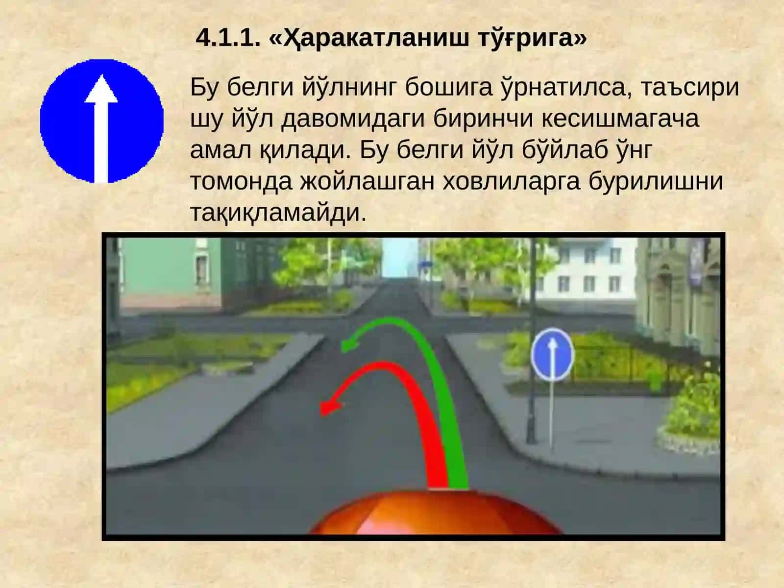 Buyuruvchi belgilar 3