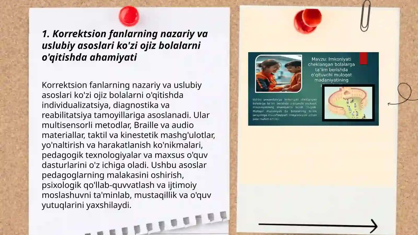 Ko'zi ojiz bolalarni o'qitishda korreksiyon fanlarning ahamiyati 3