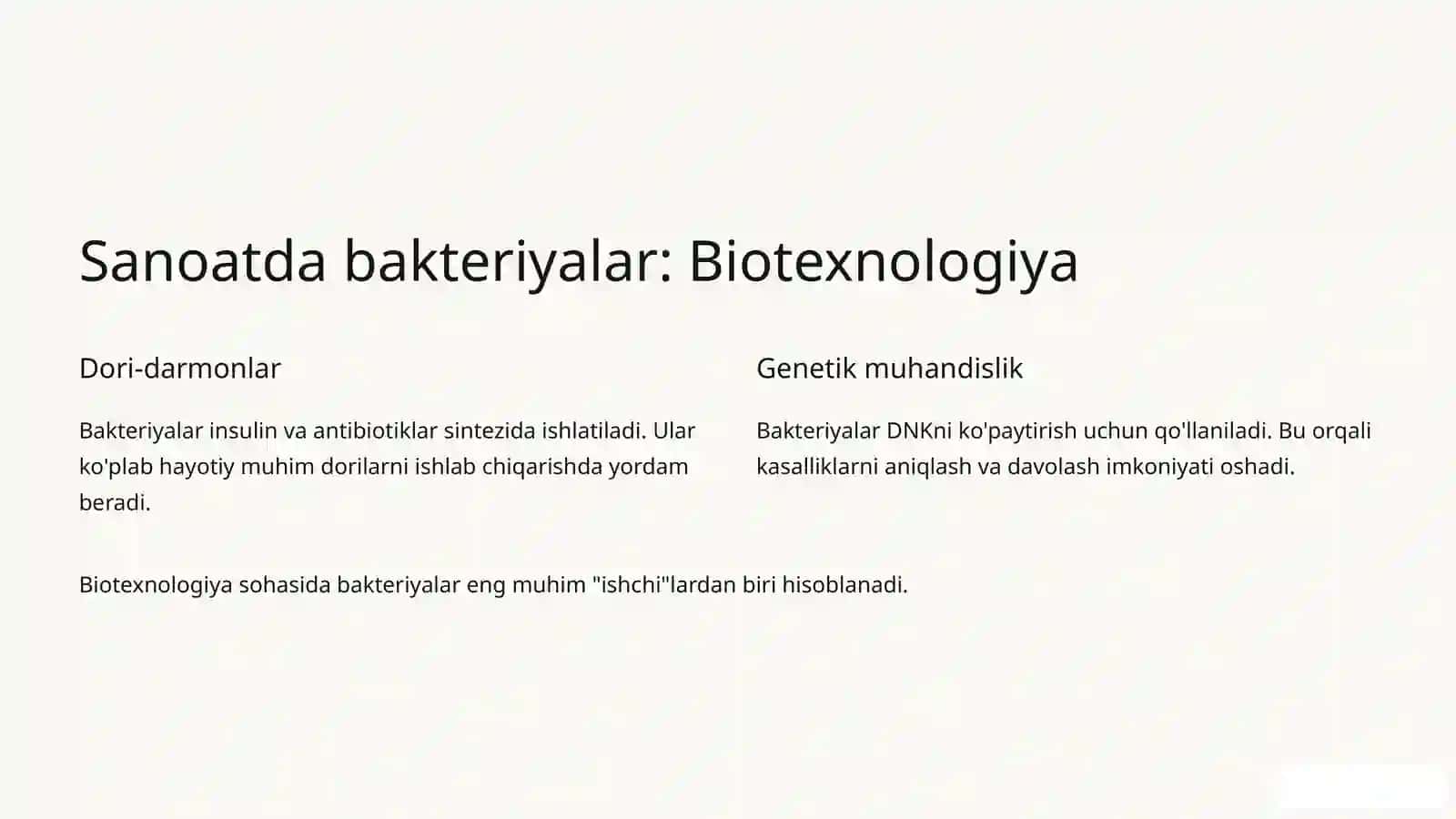 Bakteriyalarning sanoat va qishloq xo'jaligidag ahamiyati 3