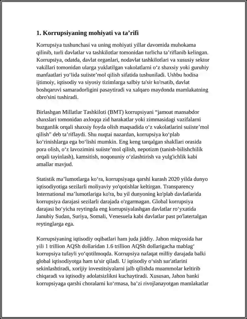 Korrupsiyaning Mohiyati va Oqibatlari 3