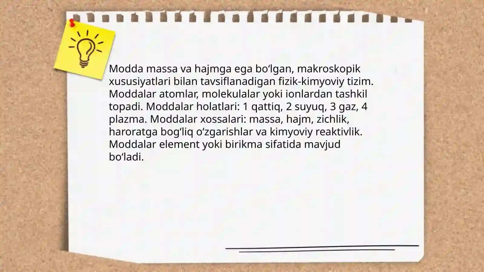 Moddalarning aralashmalari. Organik va noorganik moddalar 3