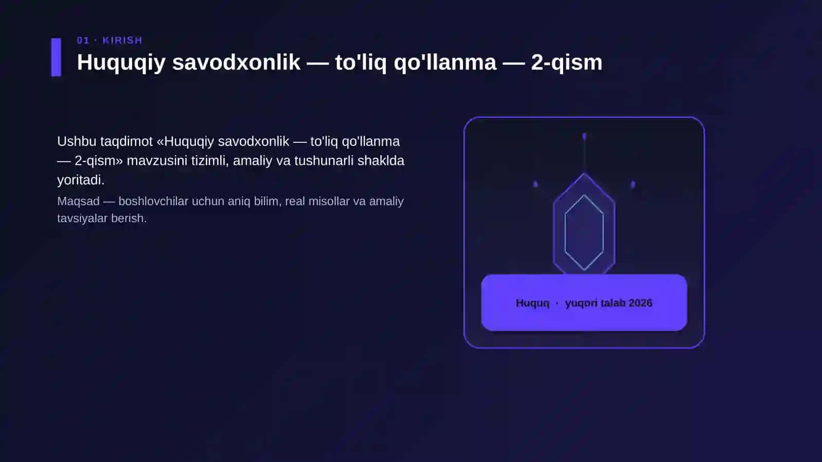 Huquqiy savodxonlik — to'liq qo'llanma — 2-qism 3