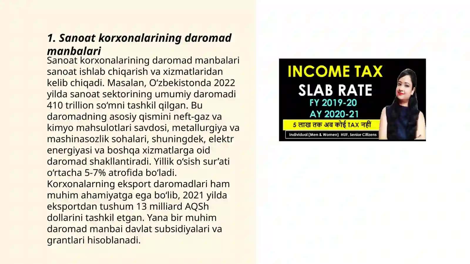 Sanoat korxonalarining daromadi va samaradorligi 3