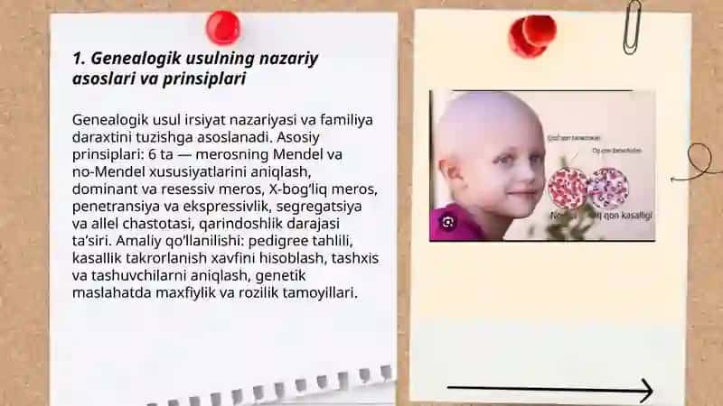 Geneologik usulning irsiy kasalliklarni aniqlashda qoʻllanilishi 3