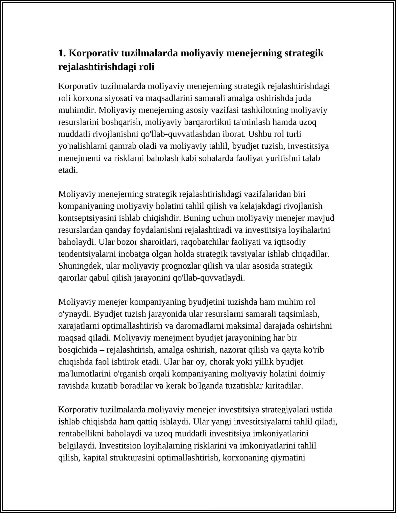 KORPORATIV TUZILMALARDA MOLIYAVIY MENEJERNING ROLI 3
