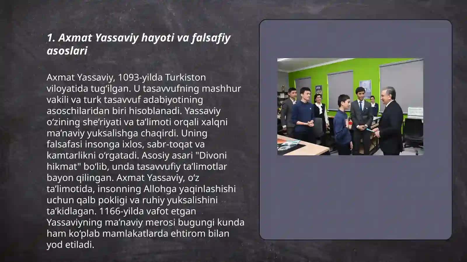 Axmat Yassaviyning falsafaga qõshgan hissasi 3
