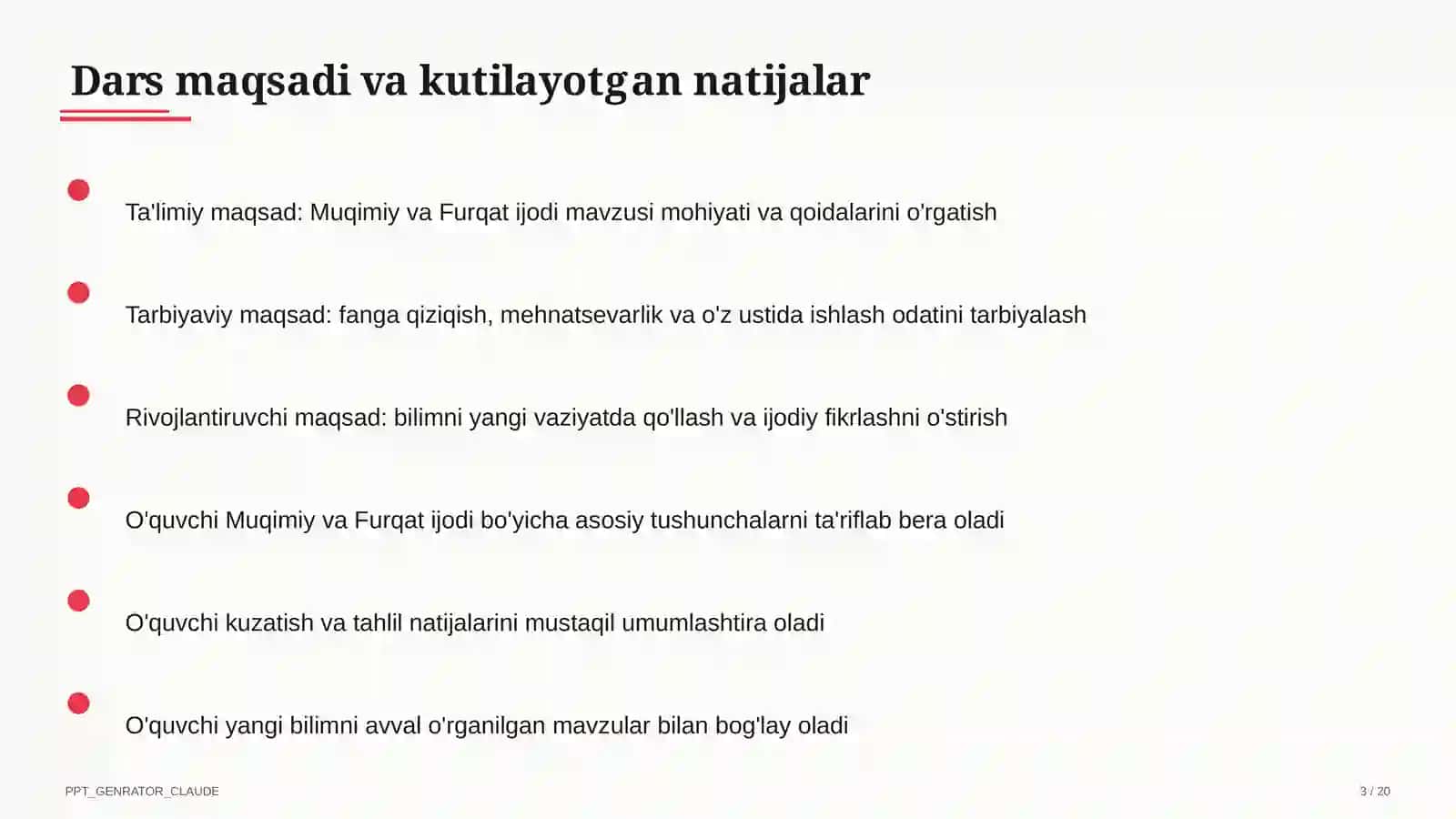 Muqimiy va Furqat ijodi (10-sinf) 3