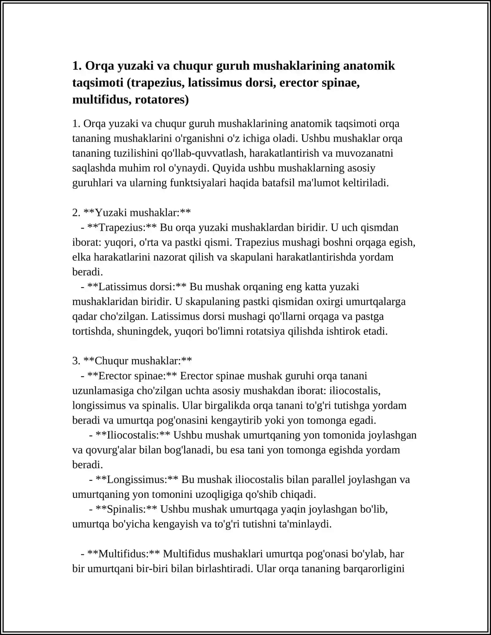 GAVDANING ORQA GURUH YUZA VA CHUQUR GURUH MUSHAKLARI.ULARNING YOSHGA QARAB OʻZGARISHI 3