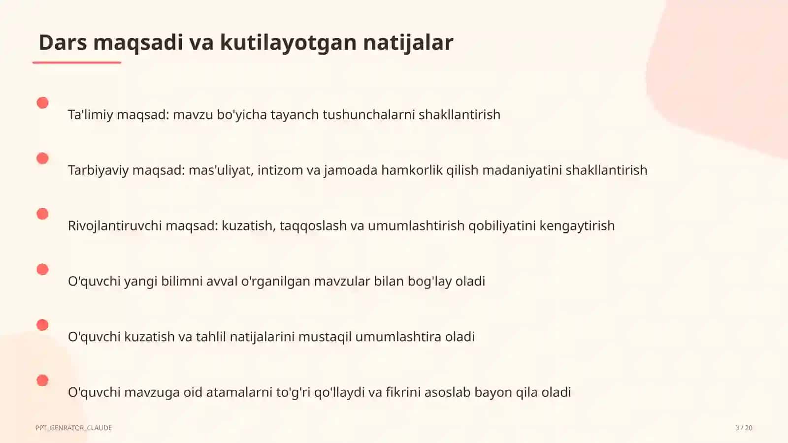 Haykaltaroshlik: loydan shakl yasash (4-sinf) 3