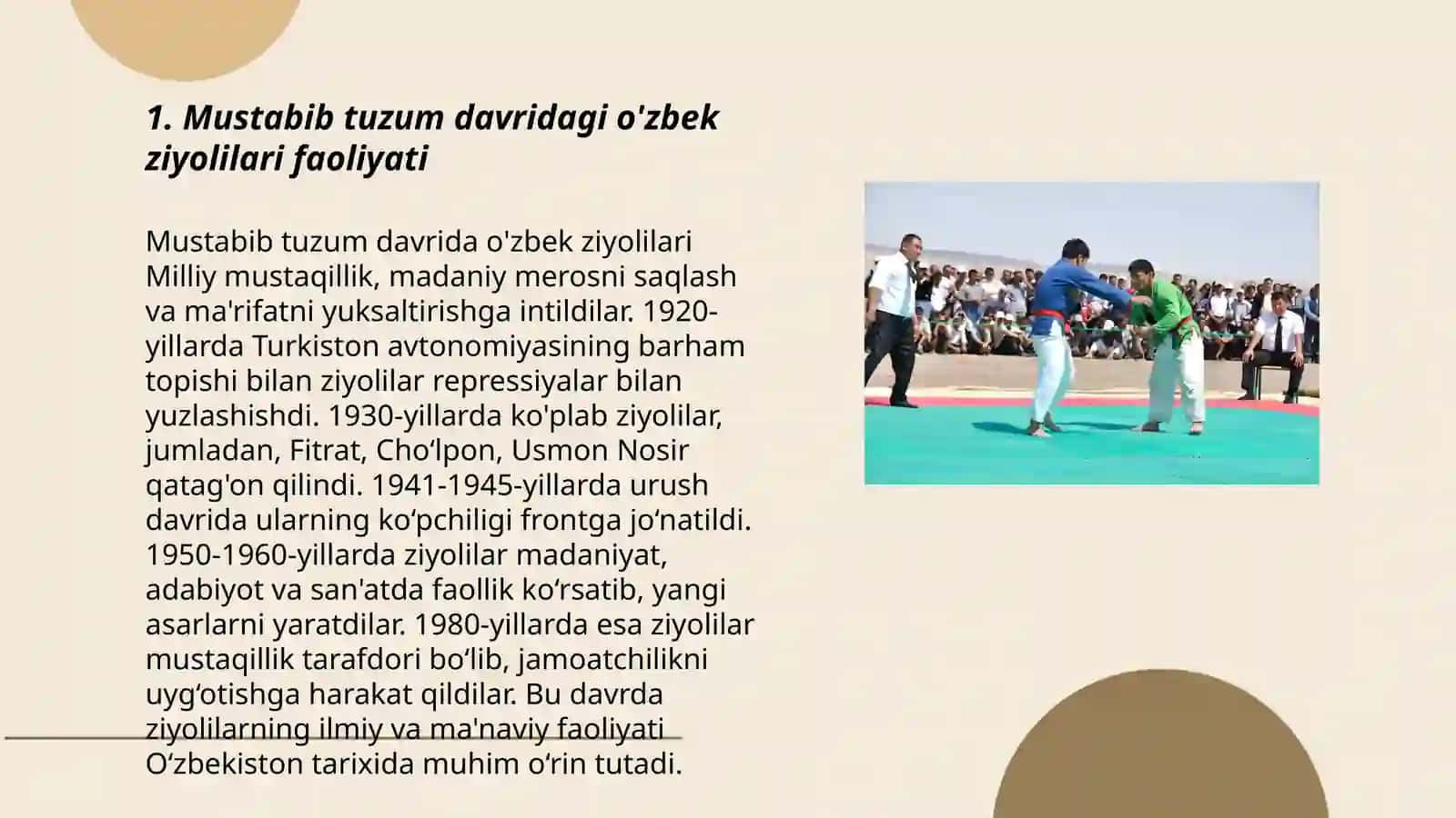 Mustabib tuzum davri o'zbek ziyolilari asarlarida milliy ma'naviy tarbiya an'analarini asrash uchun kurash g'oyasi 3