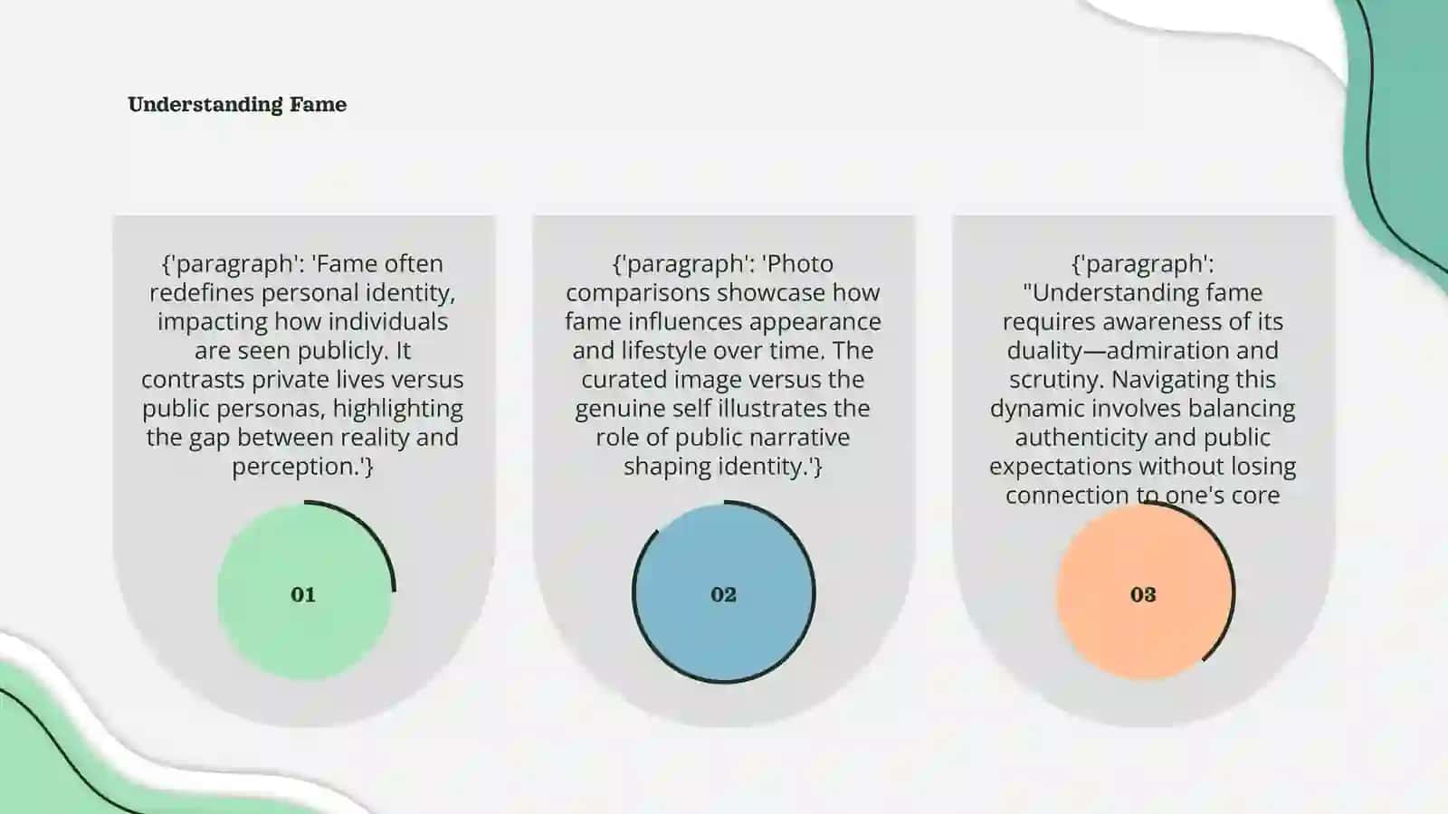 Fame. Photo comparison 3