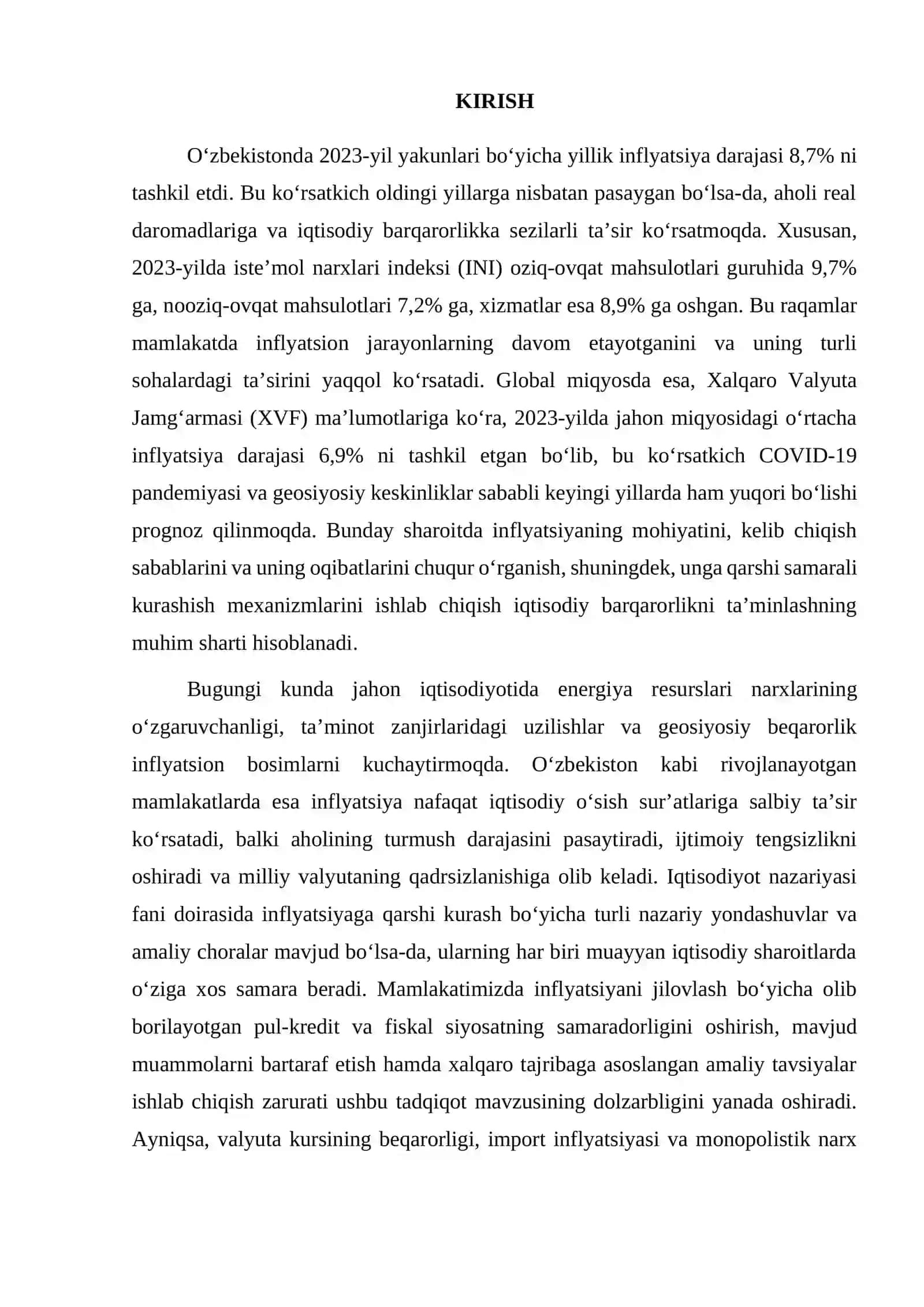 Inflyatsiya, uning kelib chiqishi va oqibatlari 3
