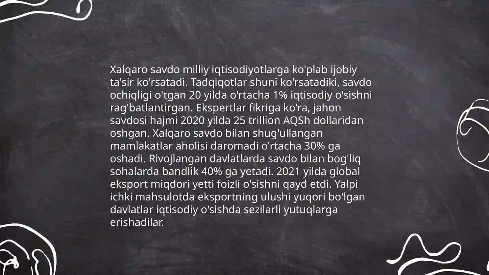 Xalqaro savdo va uning iqtisodiyotga 3