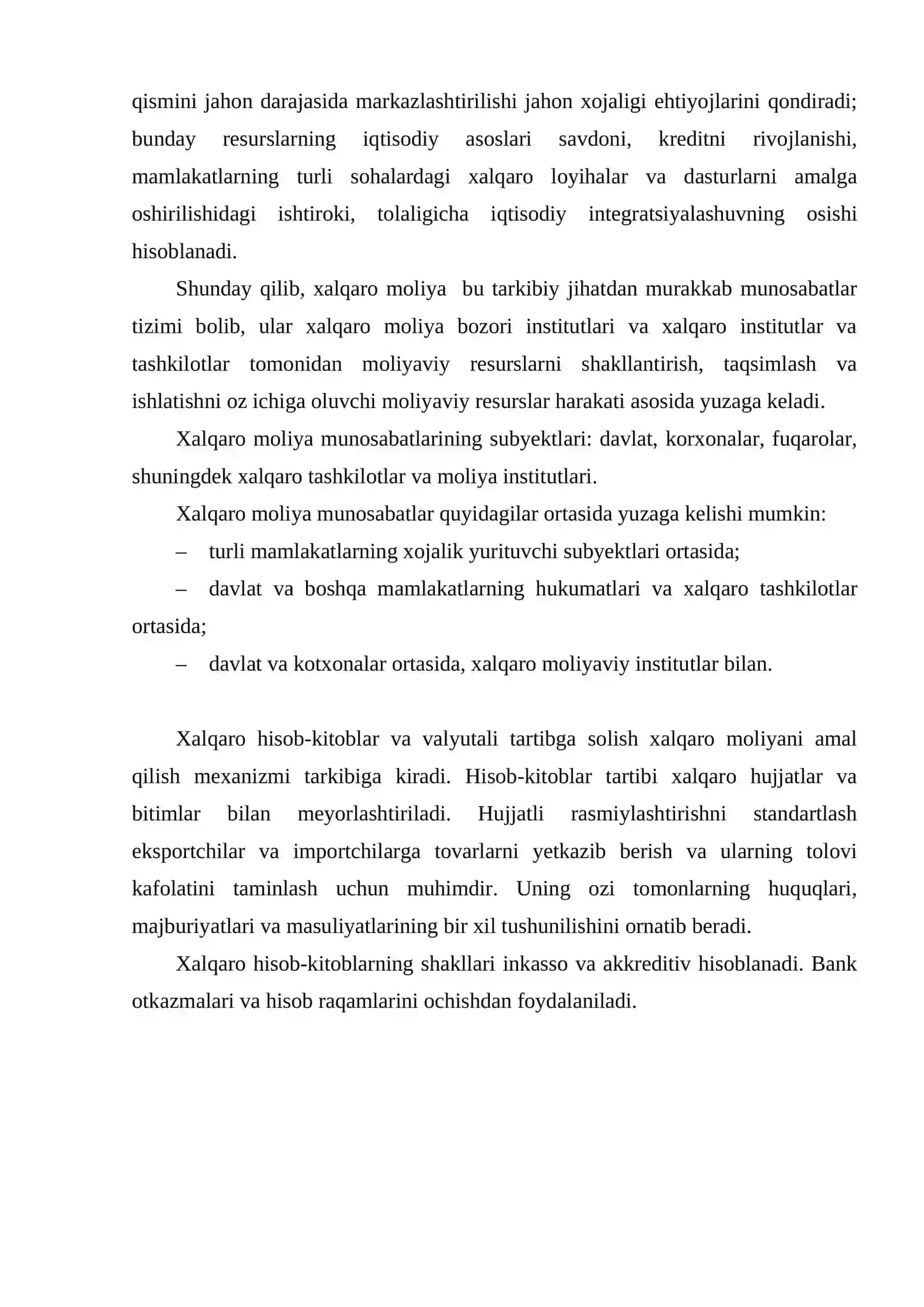 Jahon moliya institutu va ularning tasnifi 3