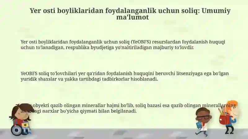 Yer osti boyliklaridan foydalanganlik uchun soliq 3