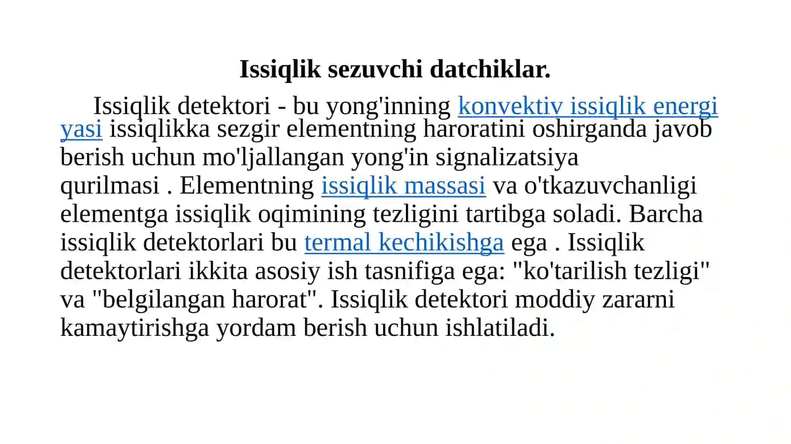 Datchiklar haqida umumiy ma'lumot 3