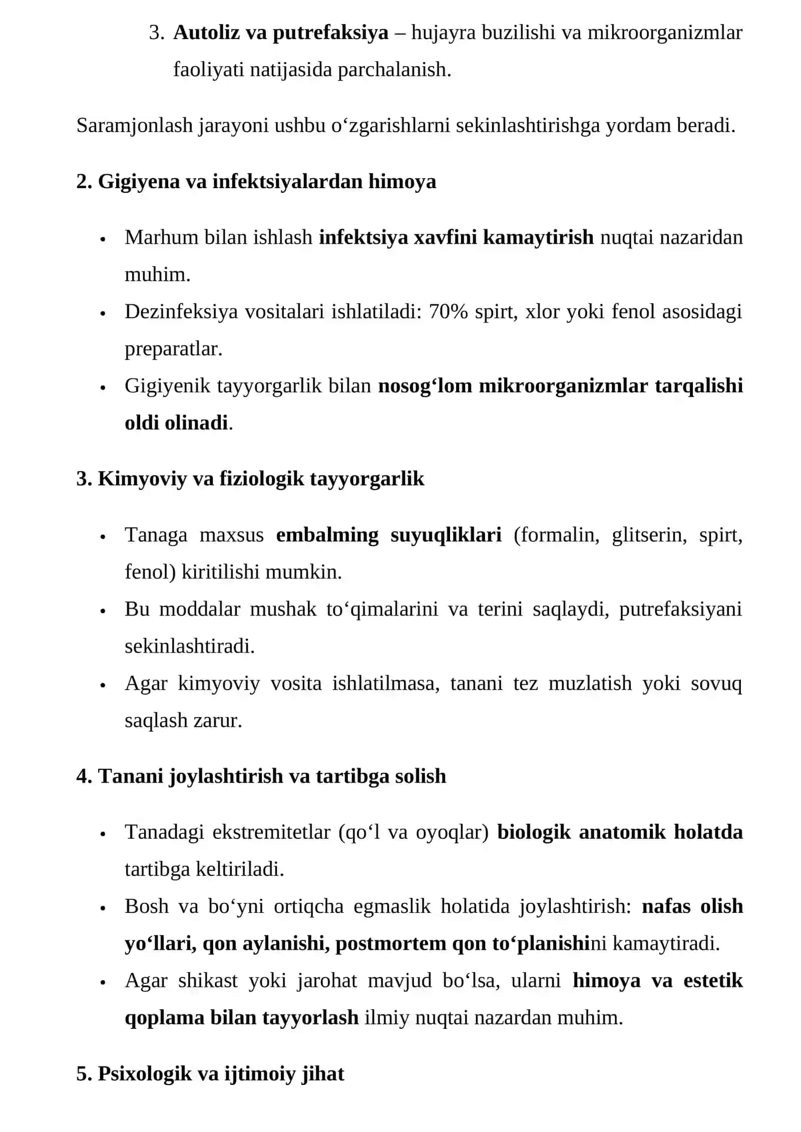 Murdani saramjonlashga hamshiraning vazifalari 3