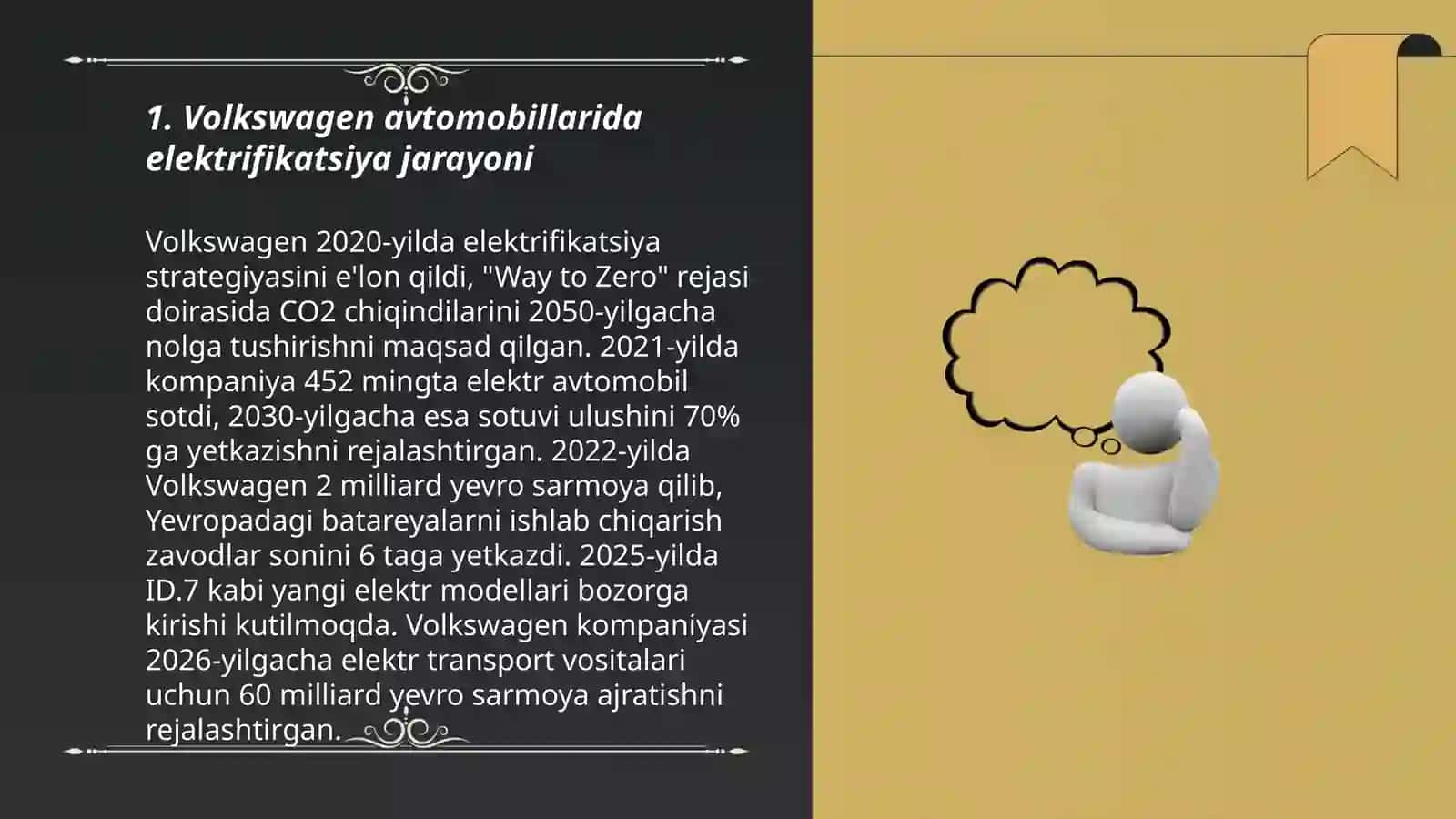 Volkswagen avtomobillarida elektrifikatsiya jarayoni 3