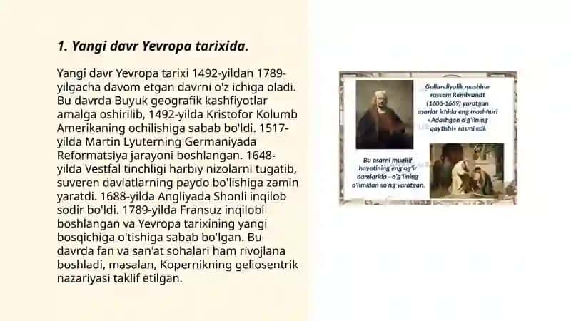 Yangi davr Yevropa tarixida 3