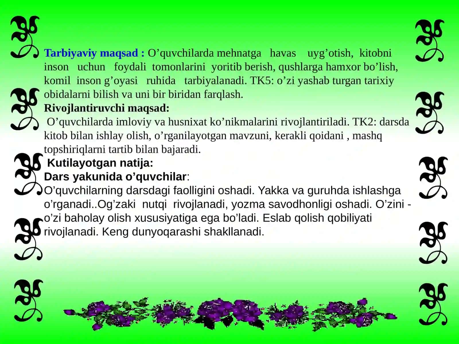Otlarning kelishik qo’shimchalari bilan qo’llanilishi 3