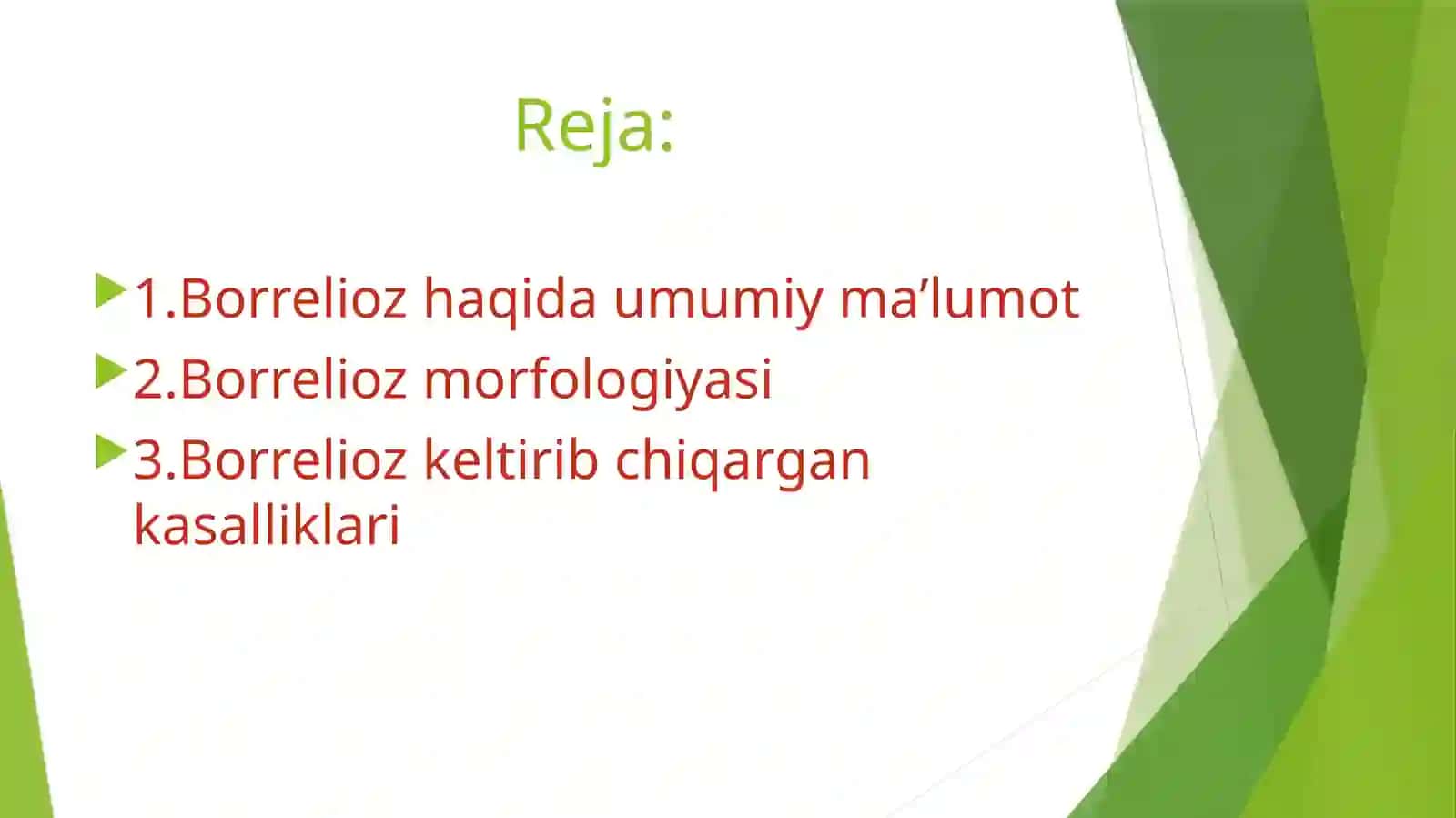Borreliozmorfologiyasi, strukturasi, tarqalganligi keltirib chiqaruvchi kasalliklari laboratoriyadiagnostikasi 3