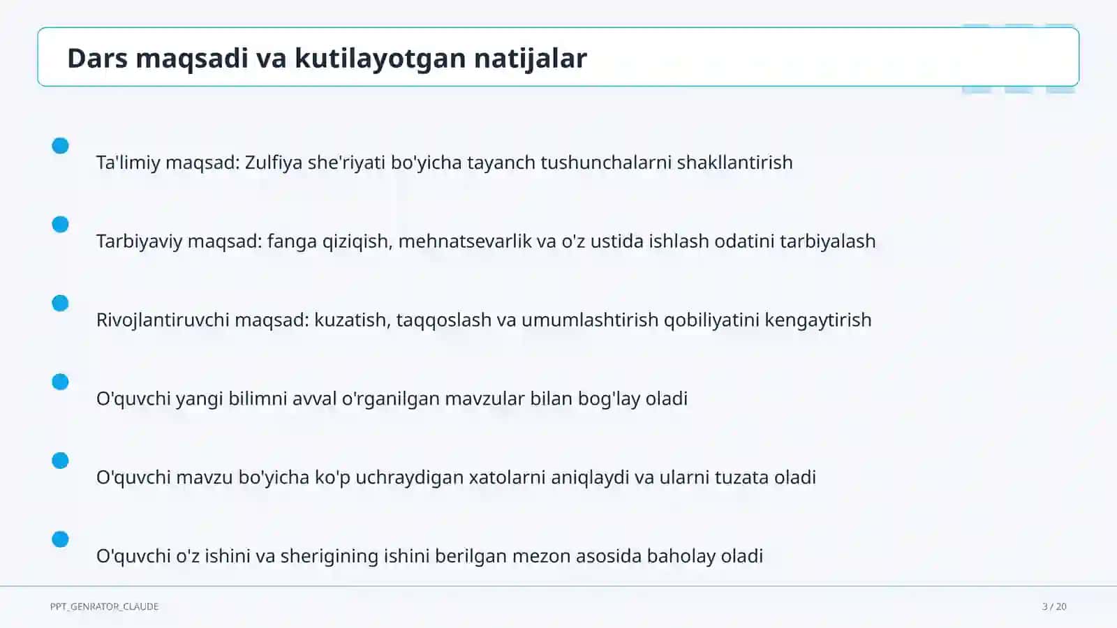 Zulfiya she'riyati (6-sinf) 3
