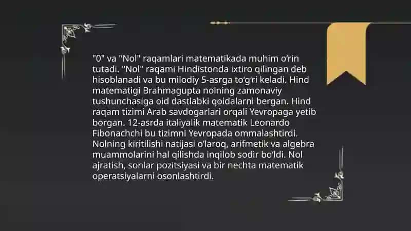 Nol va Nol haqida maʼlumot 3
