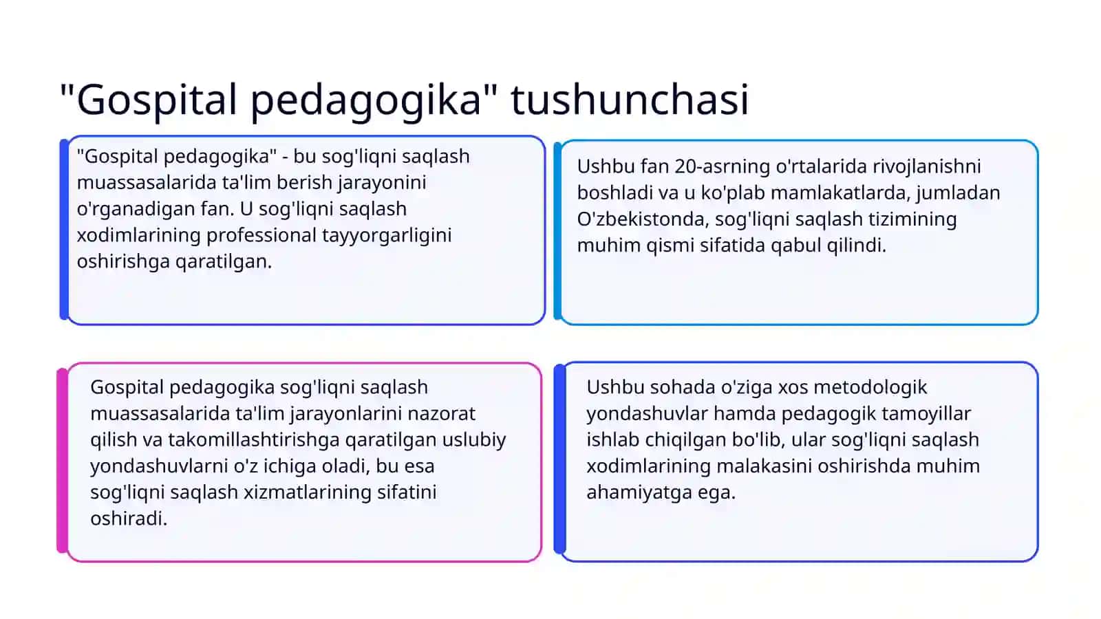 "Gospital pedagogika" faning uslubiy asoslari 3