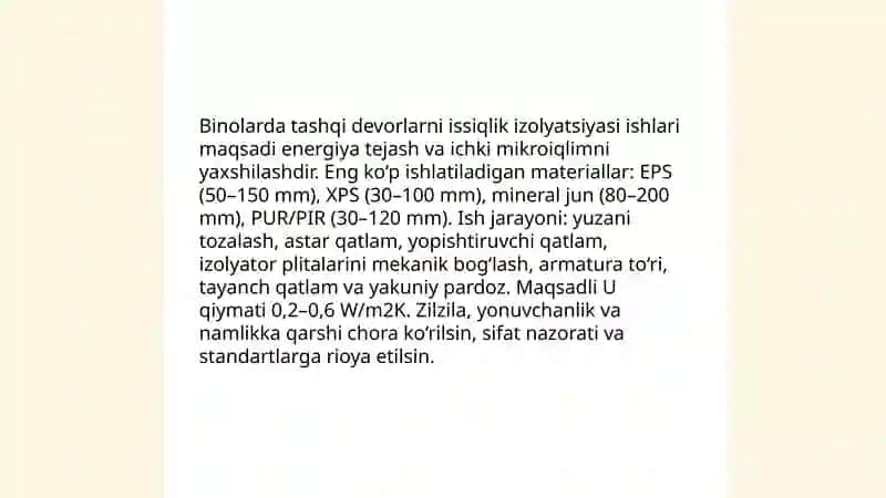 Issiqlik izolyatsiyasi ishlari 3