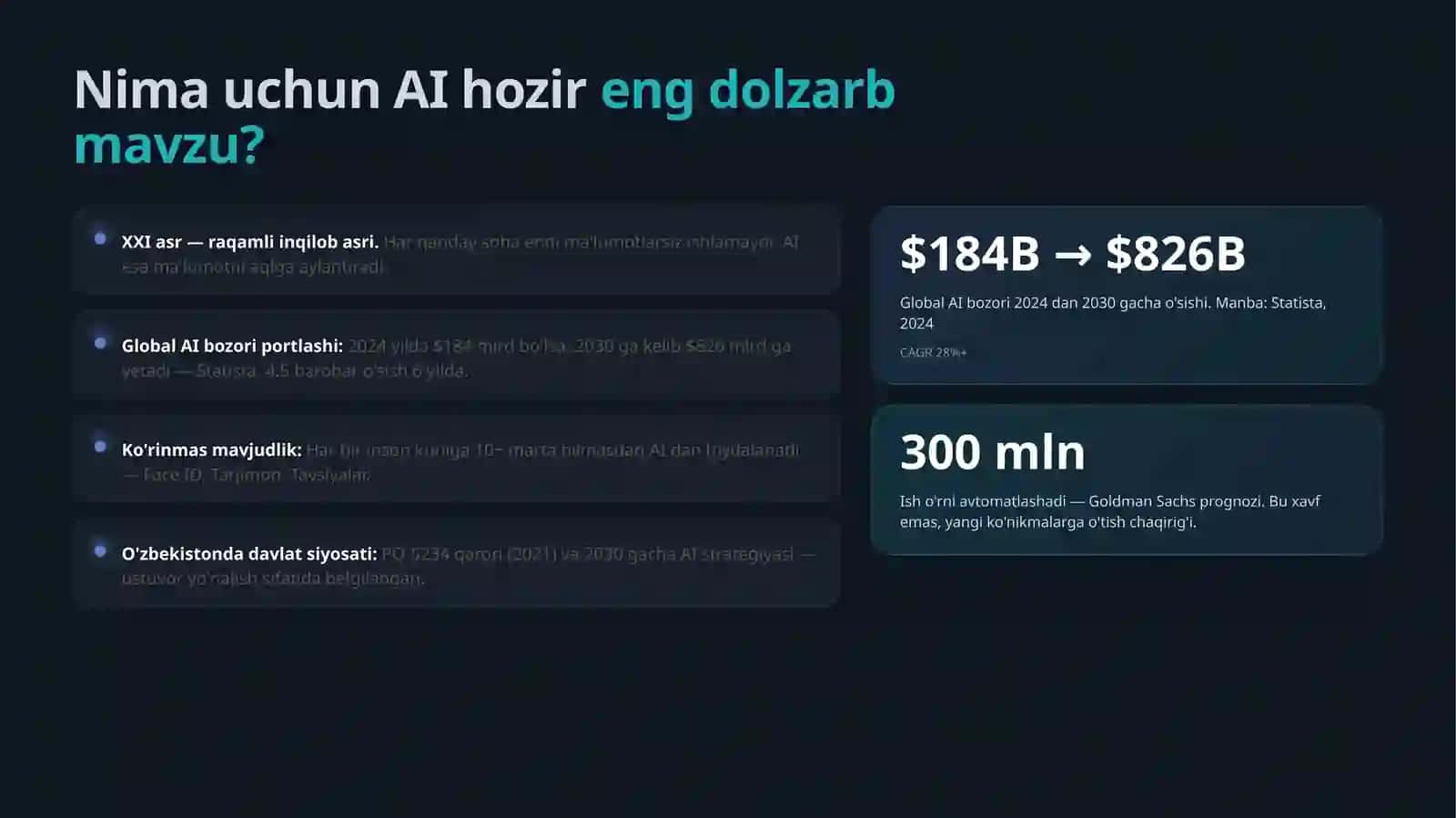 Sun'iy intellektning hozirgi zamonda o'rni 3