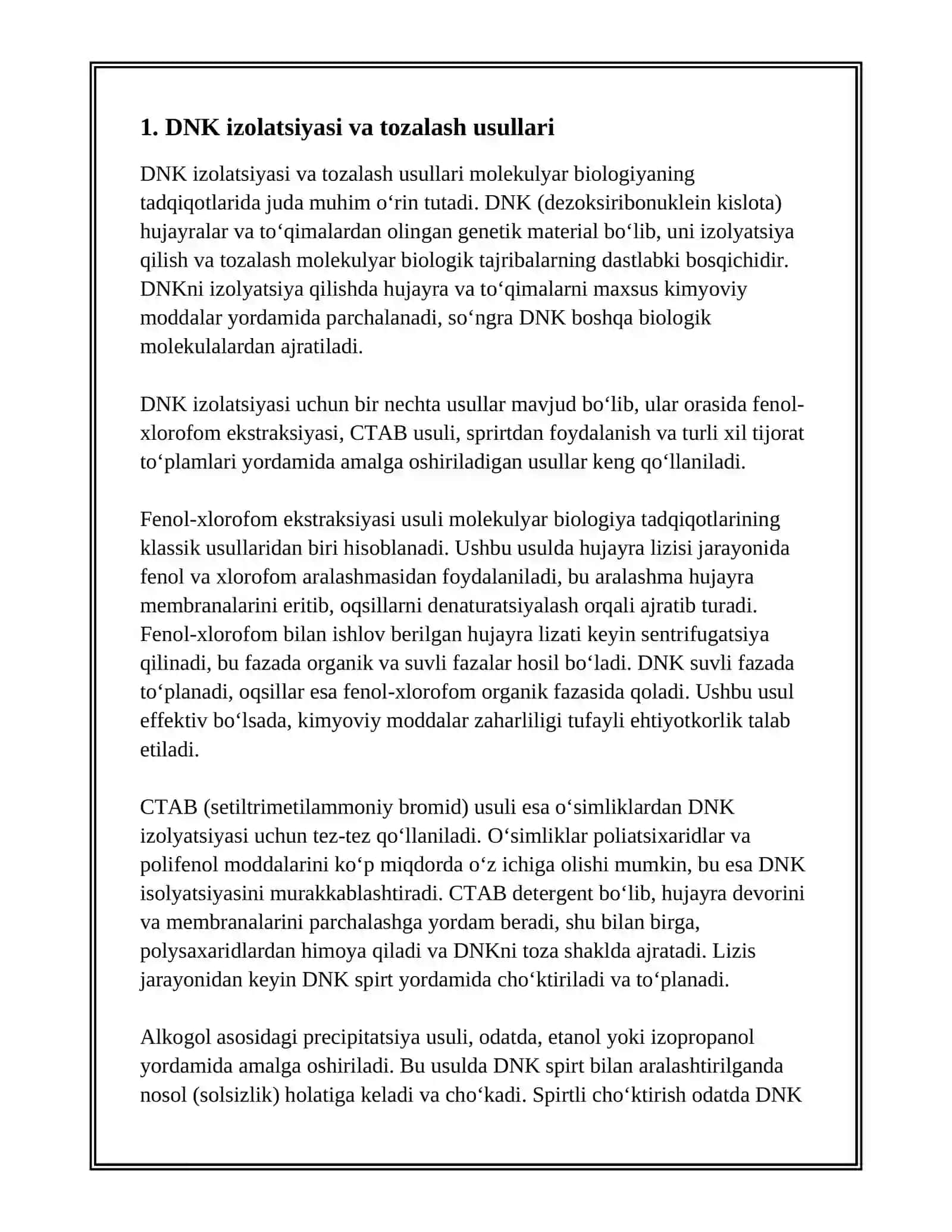 MOLEKULYAR BIOLOGIYANING TADQIQOT METODLARI 3
