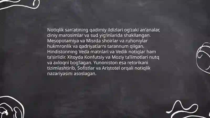 Notiqlik sanʼati tarixi 3