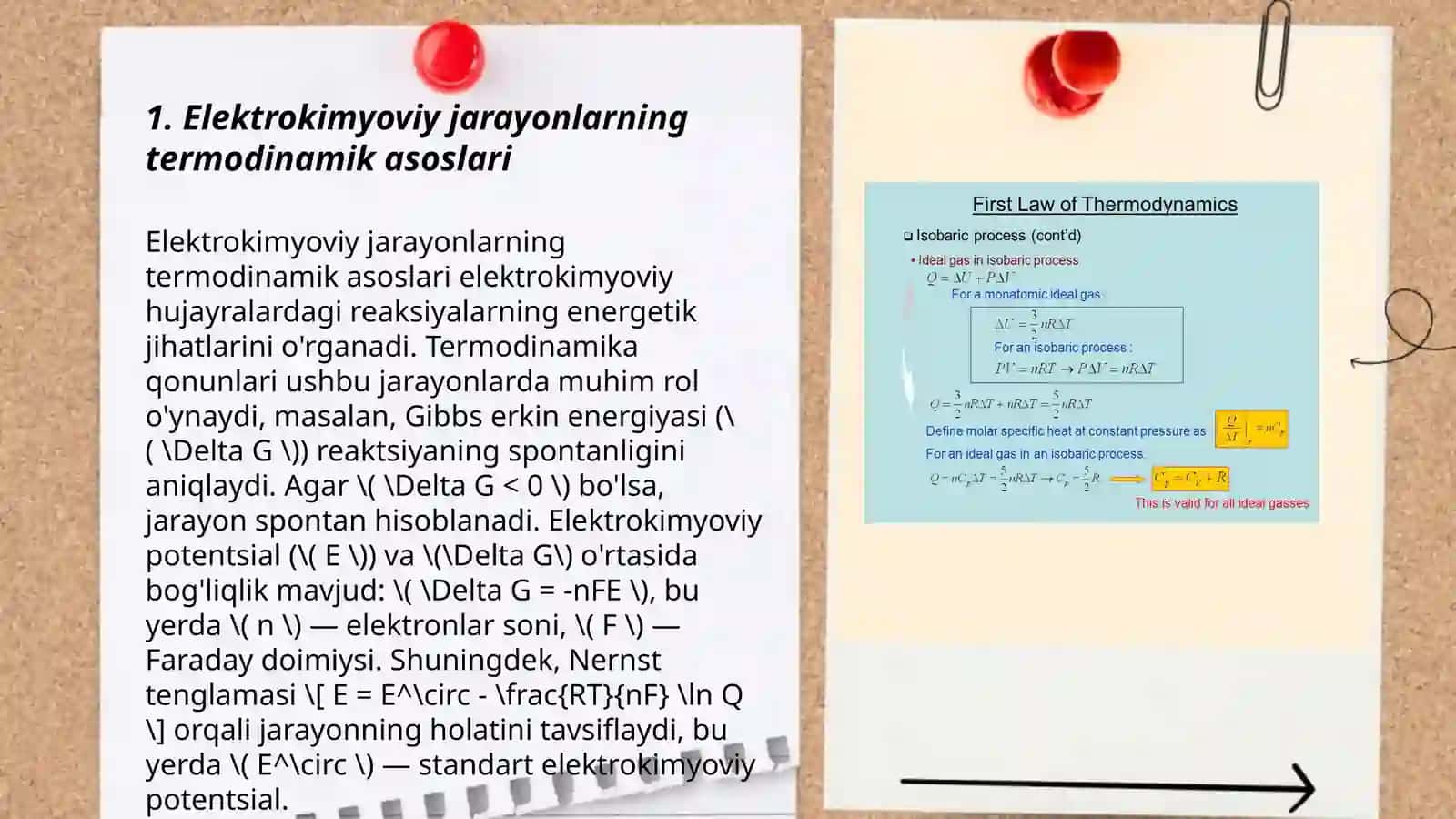 Elektrokimyoviy jarayonlar termodinamikasi 3