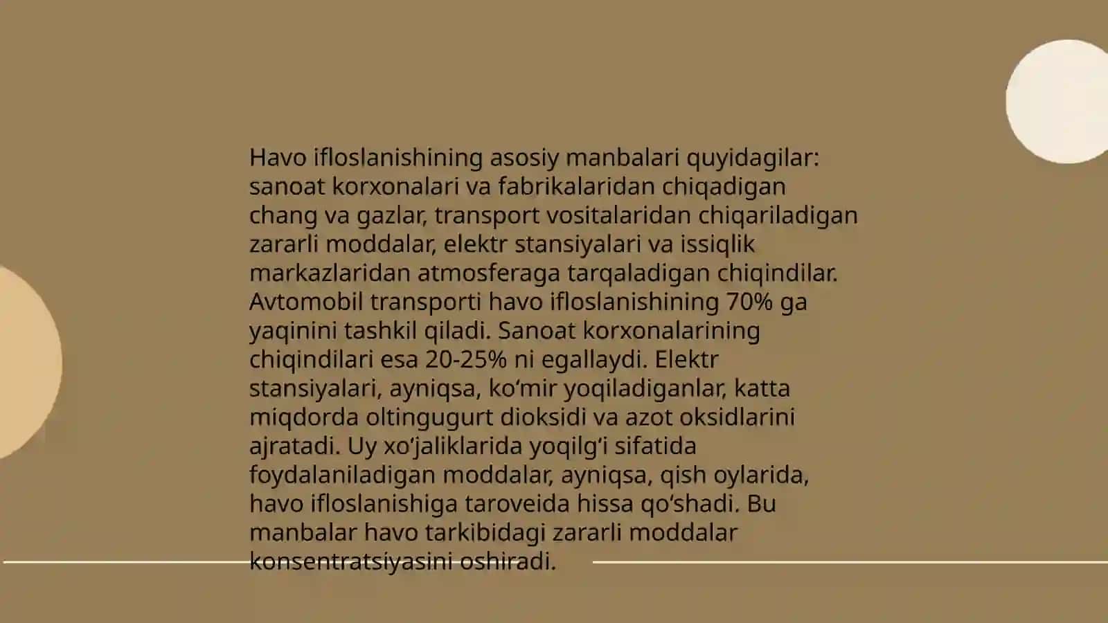 Oʻzbekistonda atmosferani muhofaza qilish muammolari 3